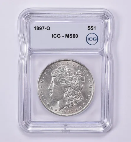 1897-O Morgan Silver Dollar MS60 ICG *0529