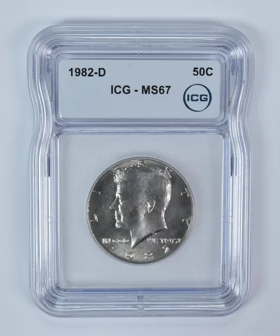 1982-D Kennedy Half Dollar MS67 ICG