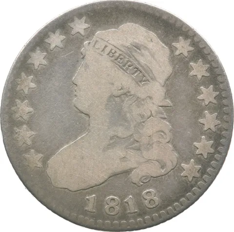 1818 Capped Bust Quarter a2376