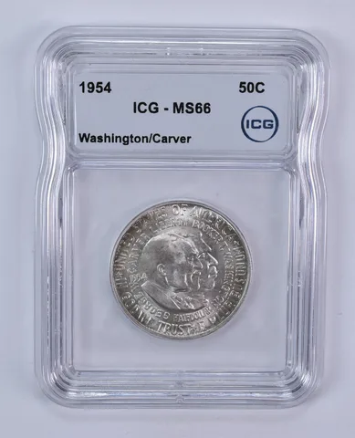 1954 Washington Carver Commemorative Half Dollar MS66 ICG