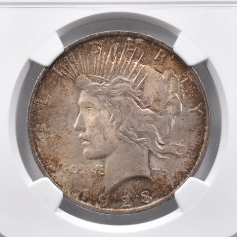 1923 Peace Silver Dollar Brilliant Uncirculated NGC Beautiful Tone *2414