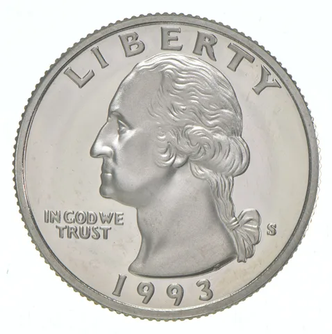 1993-S Washington Quarter CLAD Proof