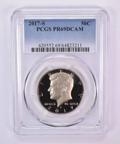 2017-S Kennedy Half Dollar PR69 DCAM PCGS Blue Label