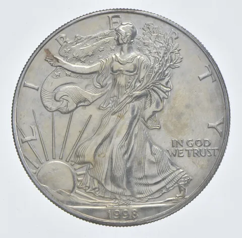 Better Date 1998 American Silver Eagle 1 Troy Oz .999 Fine Silver *413