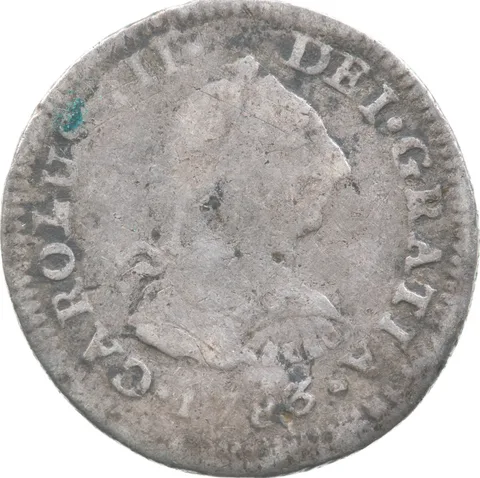1783 Mo/FF Mexico 1/2 Real Shipwreck Coin 1.5g a9584