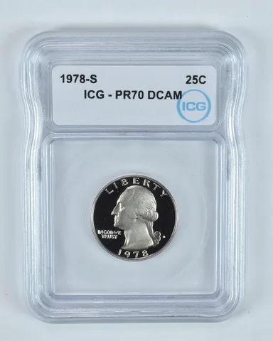 1978-S Washington Quarter PR70 DCAM ICG