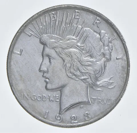 Better - 1923 Peace Silver Dollar - 90% US Coin *617