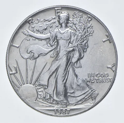 Better Date 1987 American Silver Eagle 1 Troy Oz .999 Fine Silver *397