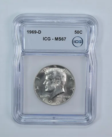 1969-D Kennedy Half Dollar MS67 ICG