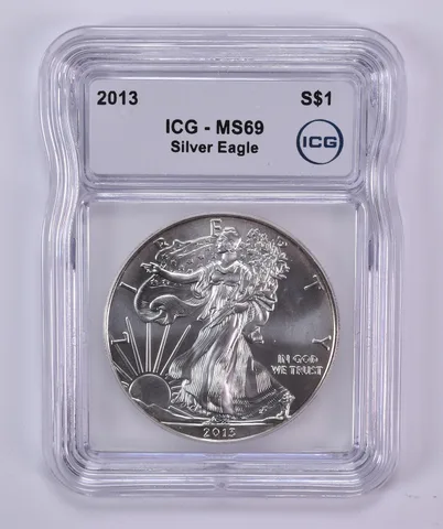 2013 American Silver Eagle MS69 ICG