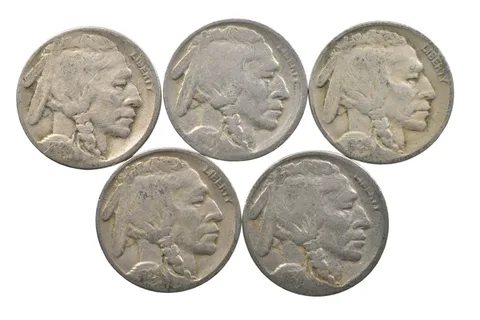 BETTER Lot 1928-S 1927-S 1929-S 1929-S 1928-S Buffalo Nickel Collection *132