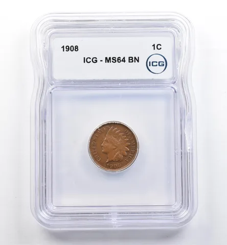 1908 Indian Head Cent MS64 BN ICG *0104