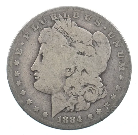 Early - 1884 Morgan Silver Dollar - 90% US Coin *525
