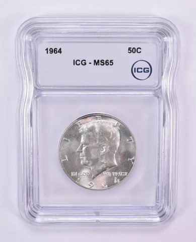 1964 Kennedy Half Dollar MS65 ICG