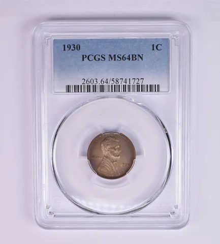 1930 Lincoln Wheat Cent MS64 BN PCGS Beautiful Tone a1228