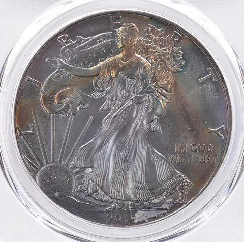 2015 American Silver Eagle MS66 PCGS Beautiful Tone *1423