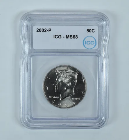2002-P Kennedy Half Dollar MS68 ICG