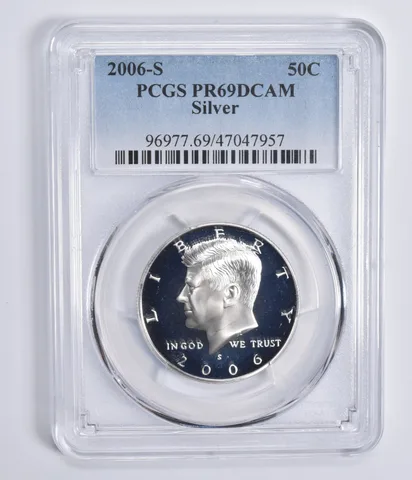 2006-S Kennedy Half Dollar Silver PR69 DCAM PCGS Blue Lbl
