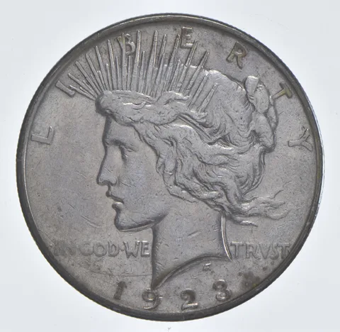 Better - 1923-D Peace Silver Dollar - 90% US Coin *698