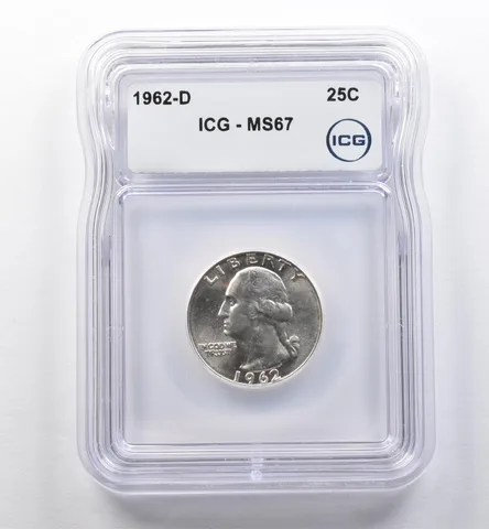 1962-D Washington Quarter MS67 ICG *2307