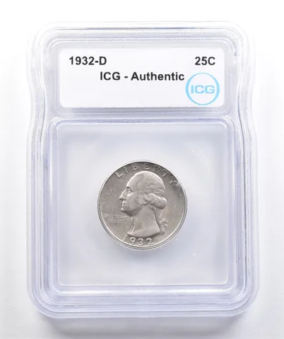 1932-D Washington Quarter Authentic ICG *7383