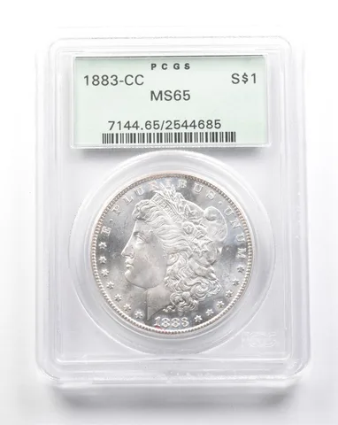 1883-CC Morgan Silver Dollar MS65 PCGS OGH Easy Upgrade a7592