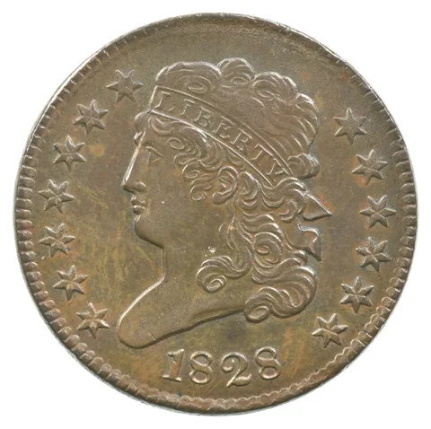 1828 Classic Head Half Cent a1859