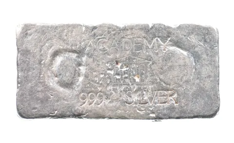 4.81 Troy Oz Silver Bar Academy Vintage Poured Loaf CSRCO Odd *2927