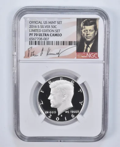 2016-S Kennedy Half Dollar Silver Limited Edition PF70 UCAM NGC