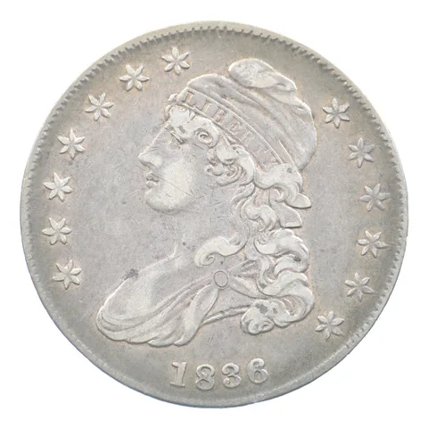 1836 Capped Bust Half Dollar O-107 EDS R4 a5036