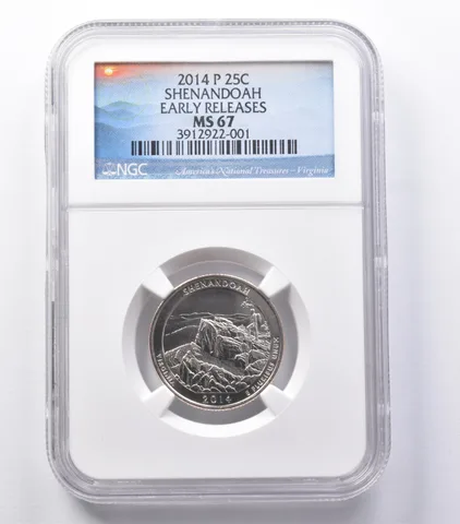 MS67 2014-P Washington Quarter Shenandoah Early Releases NGC a5362