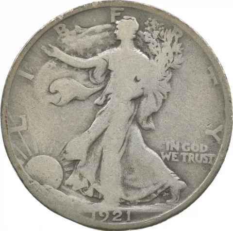 1921-D Walking Liberty Half Dollar a2809