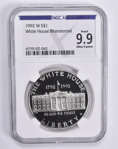 1992-W White House Commemorative Dollar Proof 9.9 UCAM NGC X NGCX