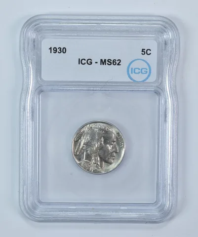 1930 Indian Head Buffalo Nickel MS62 ICG