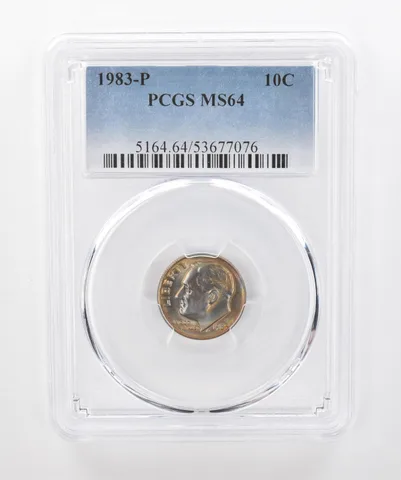 1983-P Roosevelt Dime MS64 PCGS Beautiful Tone a1306