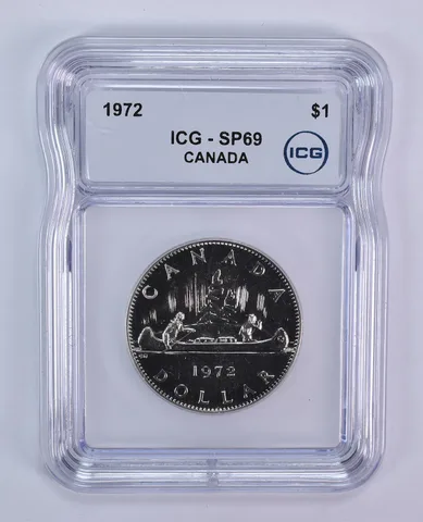 1972 Canada 1 Dollar Voyageurs SP69 ICG