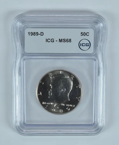 1989-D Kennedy Half Dollar MS68 ICG