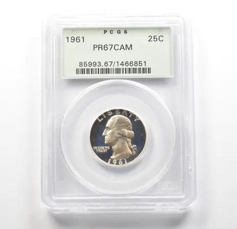 1961 Washington Quarter PR67 CAM PCGS OGH PQ a6279