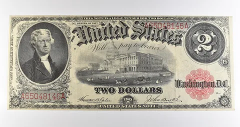 1917 $2 Legal Tender Large Note Red Seal *3561