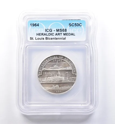 1964 So Called Half Dollar St Louis Bicentennial MS68 ICG *8447