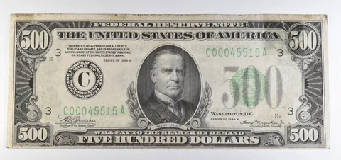 1934 A $500 Philadelphia PA FRN Green Seal *5749