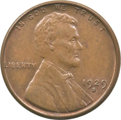1929-S Lincoln Wheat Cent a3673