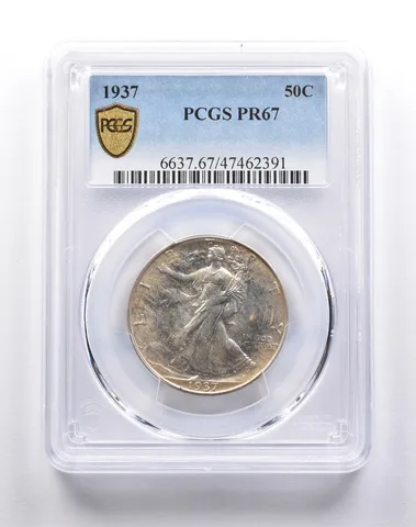 PR67 1937 Walking Liberty Half Dollar PCGS *3780