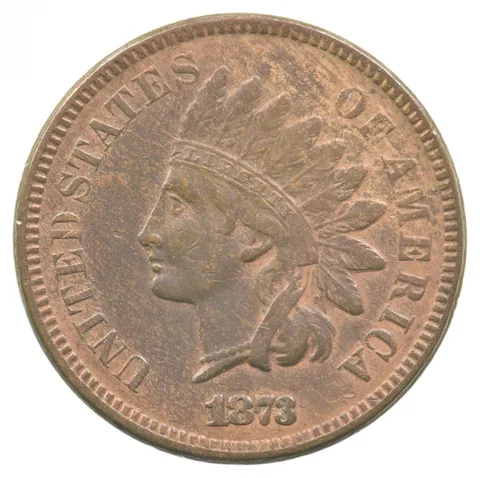 1873 Indian Head Cent Open 3 *1840