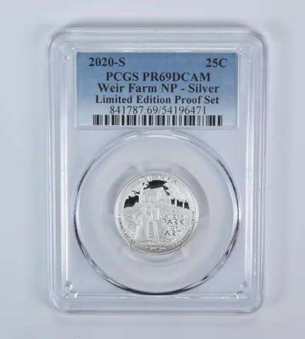 2020-S Washington Quarter ATB Weir Farm Silver LE Set PR69 DCAM PCGS