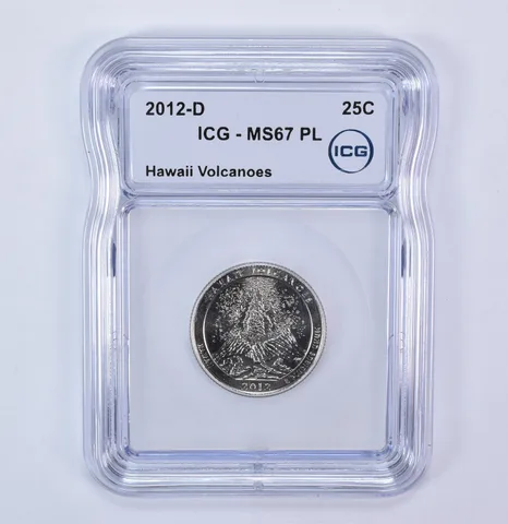 2012-D Washington Quarter ATB Hawaii Volcanoes MS67 PL ICG