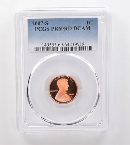 2007-S Lincoln Memorial Cent PR69 RD DCAM PCGS Beautiful Tone *2101