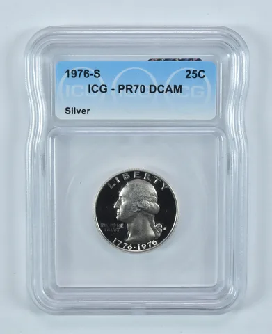 1976-S Washington Quarter Silver PR70 DCAM ICG
