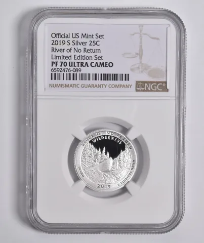 2019-S Silver River of No Return Quarter Limited Edition PF70 UCAM NGC
