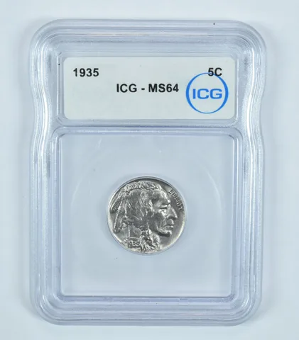 1935 Indian Head Buffalo Nickel MS64 ICG
